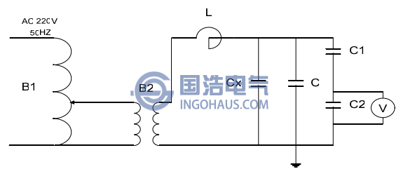 調(diào)容式工頻串聯(lián)諧振交流耐壓試驗裝置原理接線圖